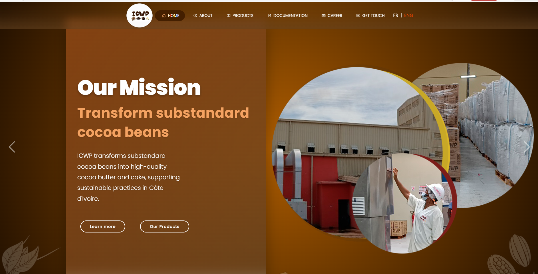 Développement de la plateforme Web de l'entreprise industrielle ICWP