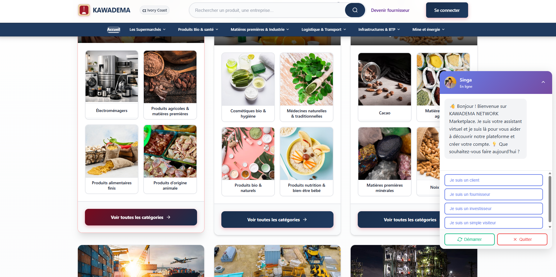 Projet : KAWADEMA NETWORK Marketplace
