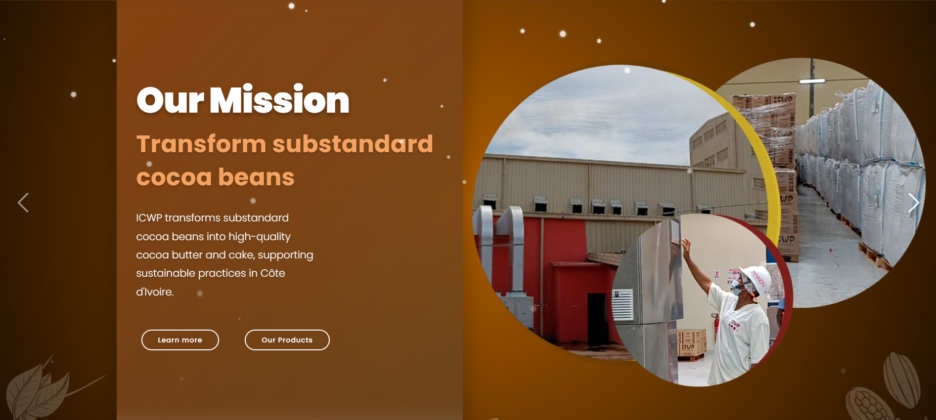 Développement de la plateforme Web de l'entreprise industrielle ICWP