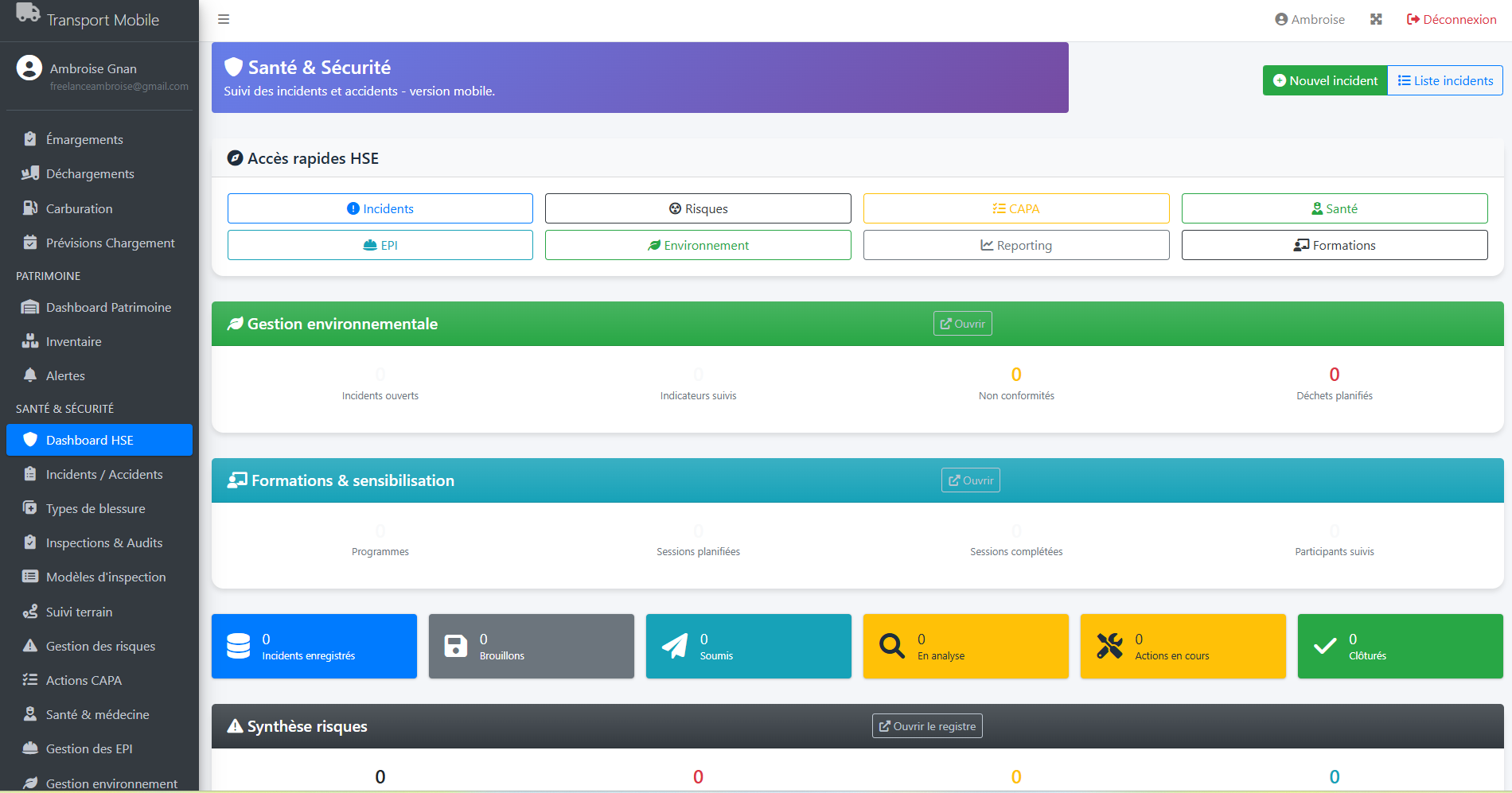 Développement et déploiement sur mesure d'un ERP de gestion des flottes et de la production et de gestion d'entreprise de transport de minerai