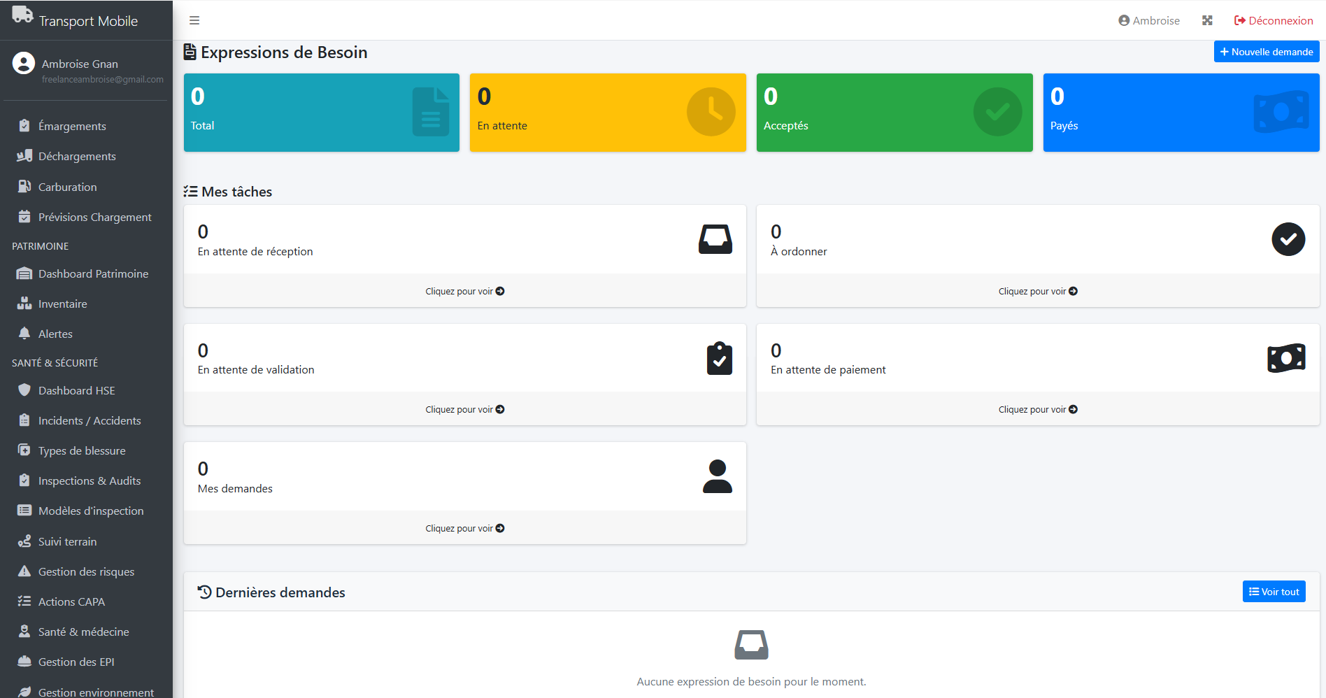 Développement et déploiement sur mesure d'un ERP de gestion des flottes et de la production et de gestion d'entreprise de transport de minerai