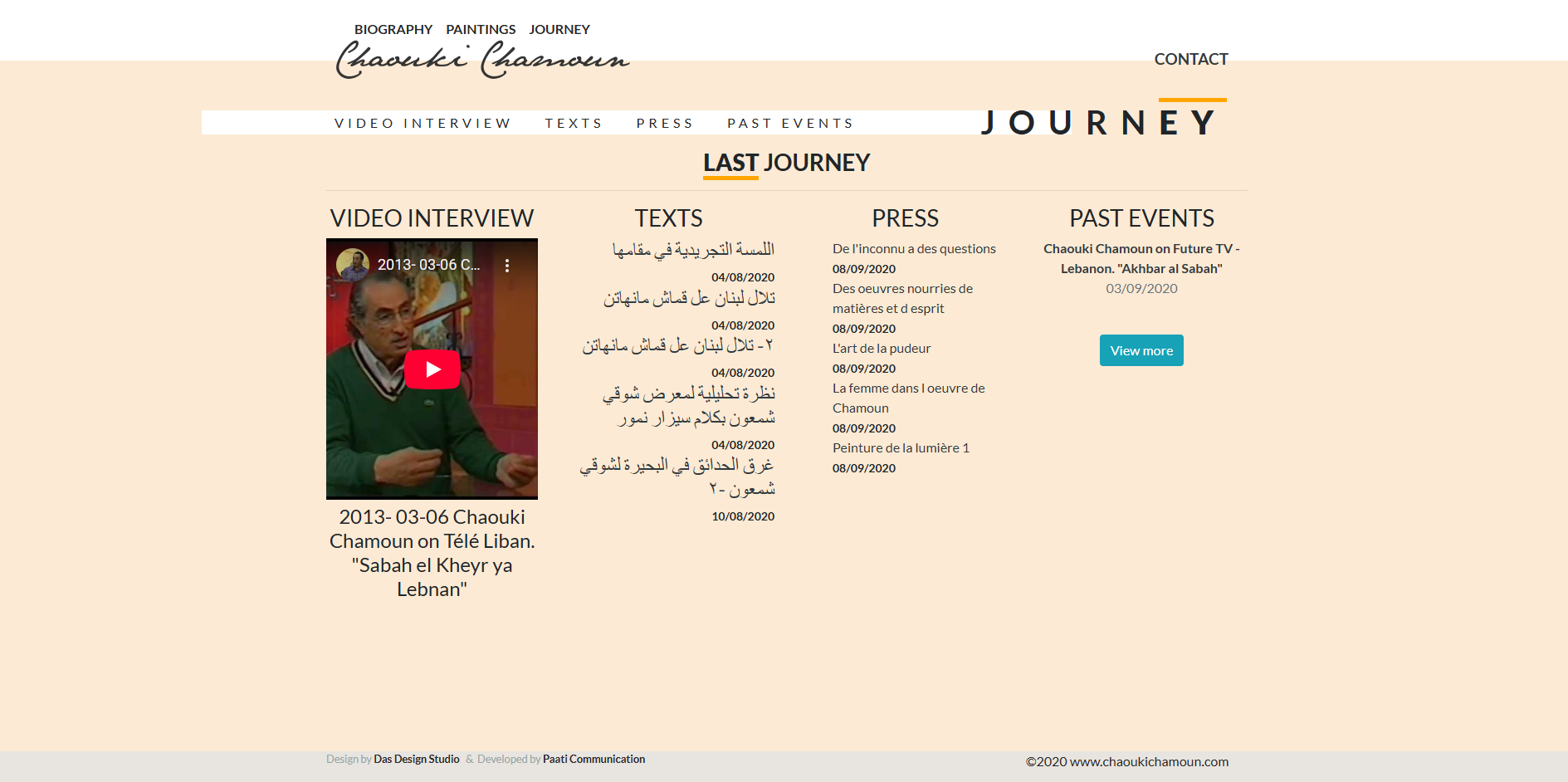 Site Web Chaouki Chamoun