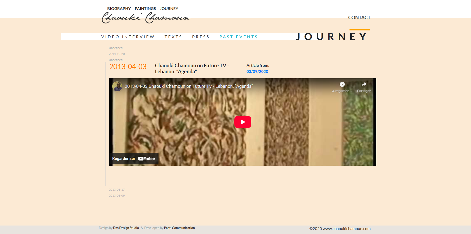 Site Web Chaouki Chamoun